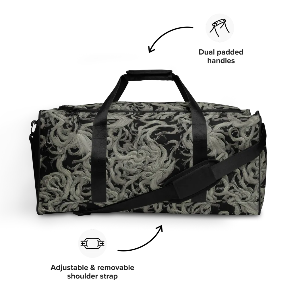 Ashen Current on Duffle Bag — Front