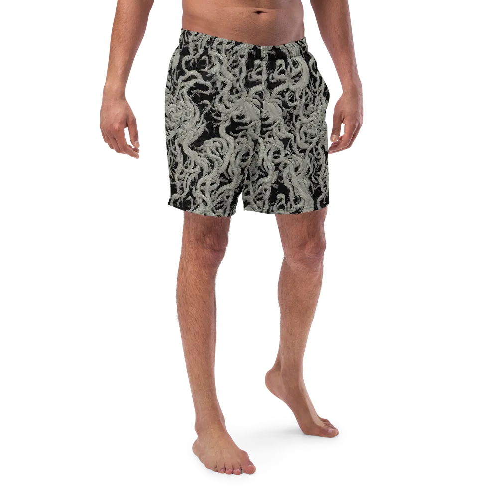 Ashen Current on Swim Trunks — Front