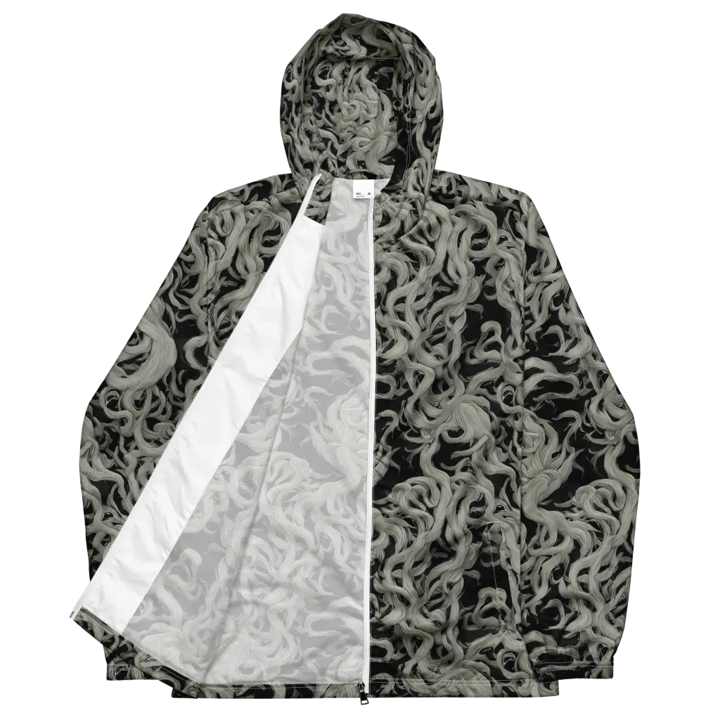 Ashen Current on Men's Windbreaker — Front