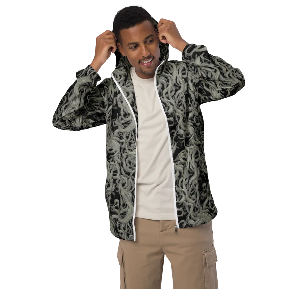 Ashen Current on Men's Windbreaker — Front