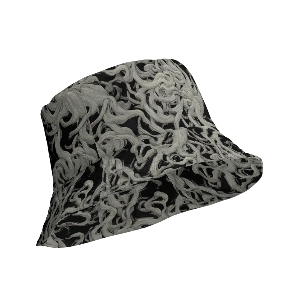 Ashen Current on Reversible Bucket Hat — Product details Outside