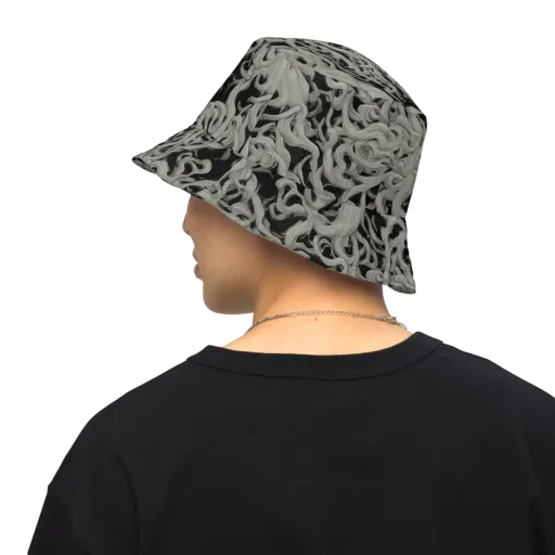 Ashen Current on a Reversible Bucket Hat