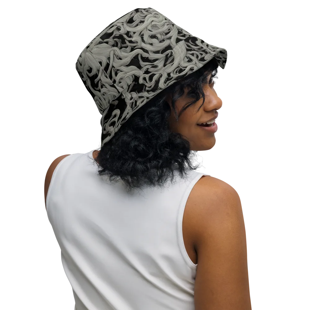 Ashen Current on Reversible Bucket Hat — Right Outside