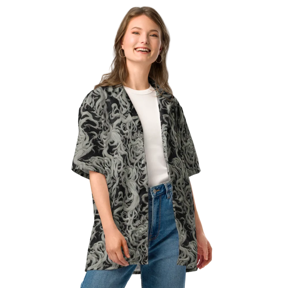 Ashen Current on Button Shirt — Front