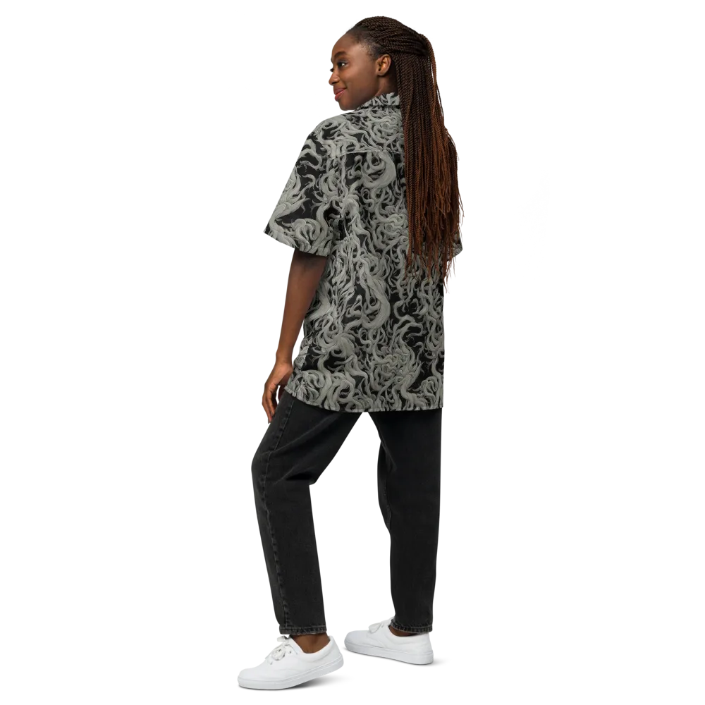 Ashen Current on Button Shirt — Back