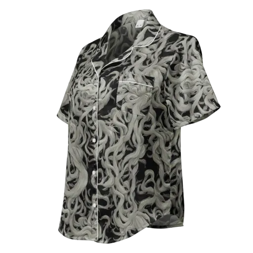 Ashen Current on a Women's Short Sleeve Pajama Top