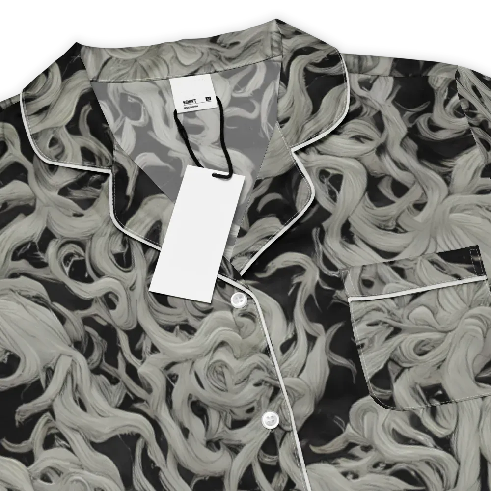 Ashen Current on Women's Short Sleeve Pajama Top — Product details