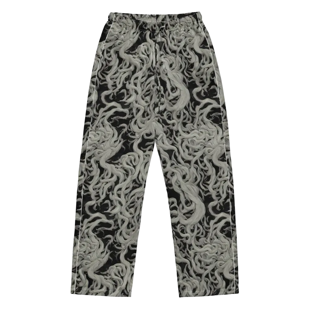 Ashen Current on Women's Pajama Pants — Front