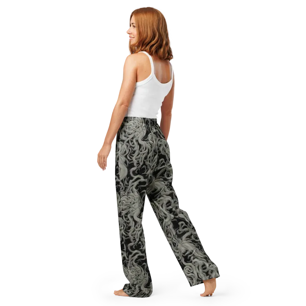 Ashen Current on Women's Pajama Pants — Back
