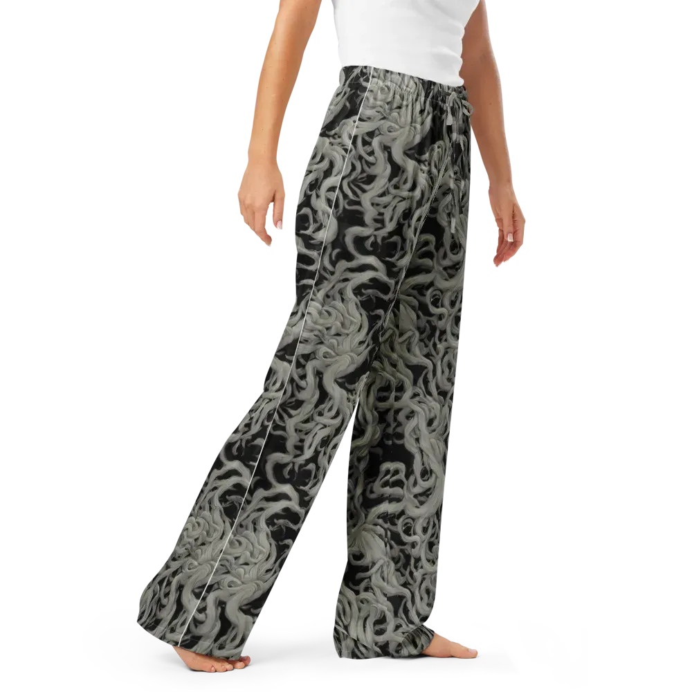 Ashen Current on Women's Pajama Pants — Right Front