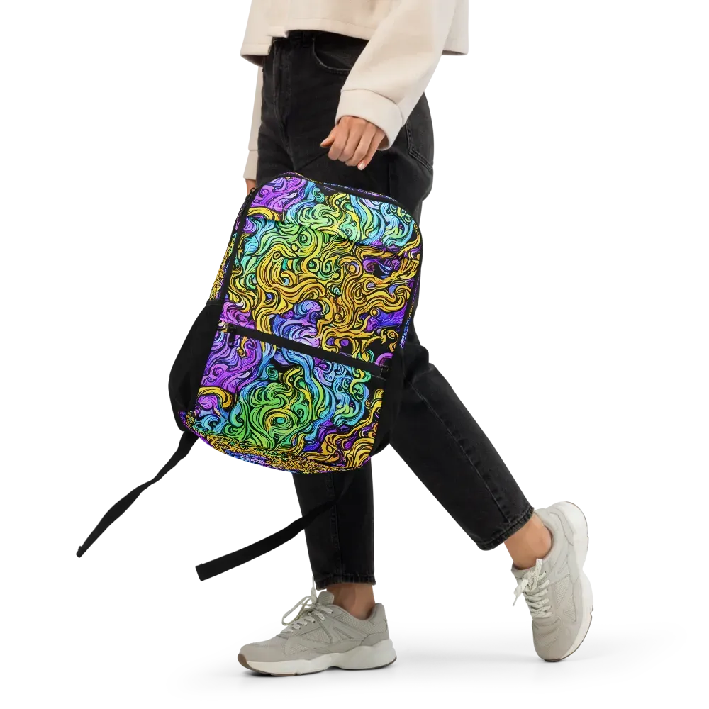 Electric Whorl on Utility Backpack — Front