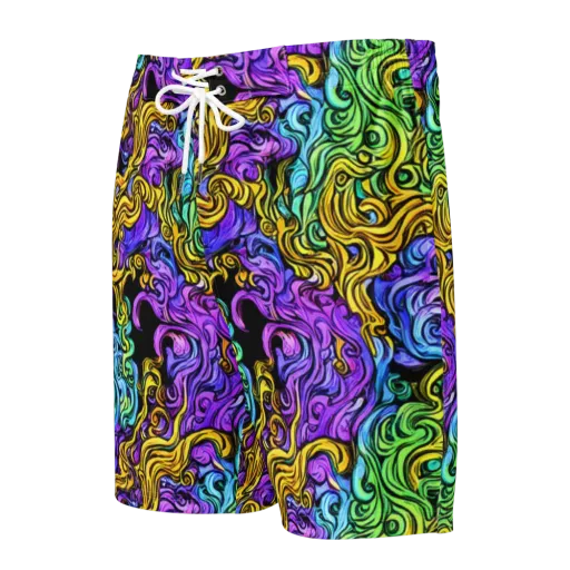 Electric Whorl on a Men's Board Shorts