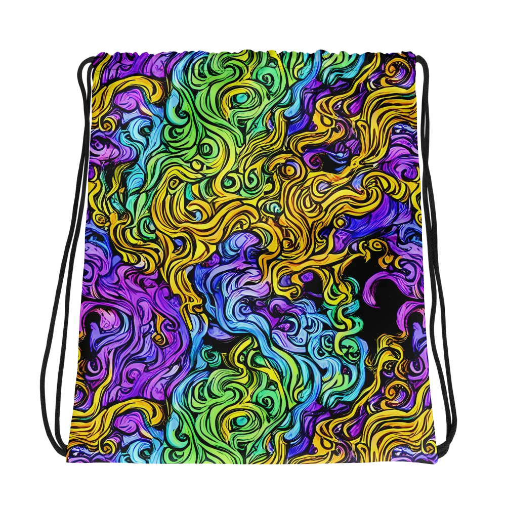 Electric Whorl on Drawstring Bag — Photo