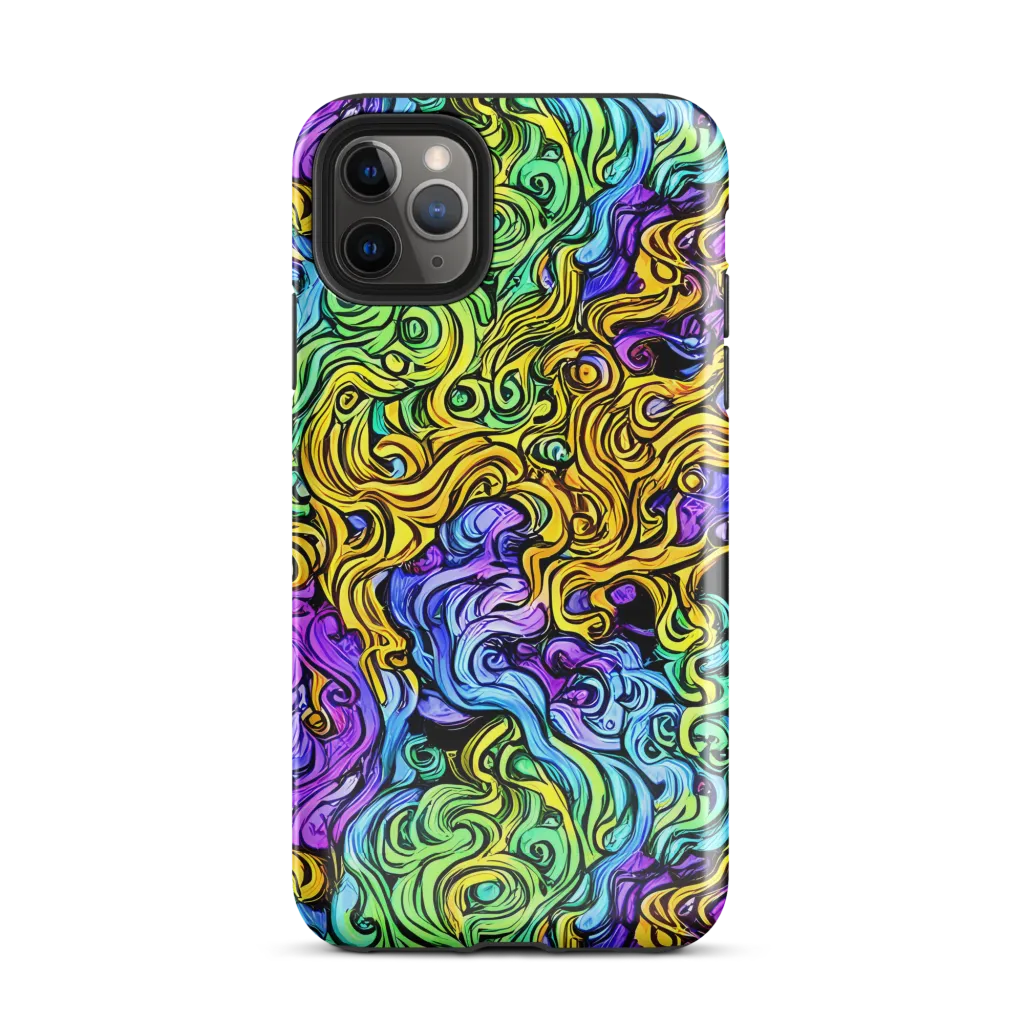 Electric Whorl on Tough Case for iPhone® — Front