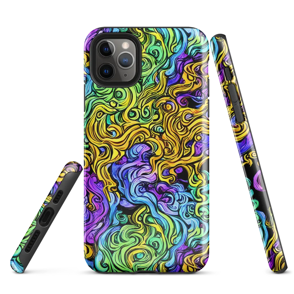 Electric Whorl on Tough Case for iPhone® — Front