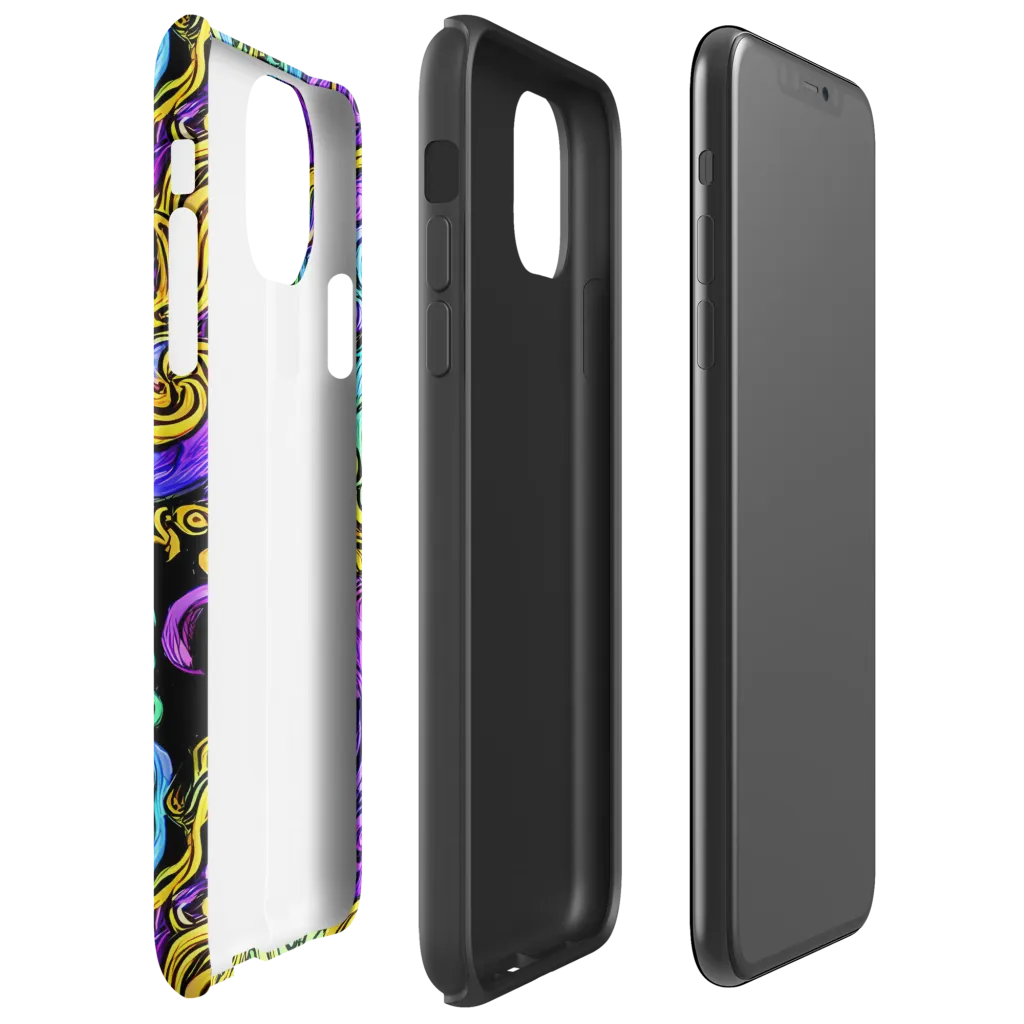 Electric Whorl on Tough Case for iPhone® — Right