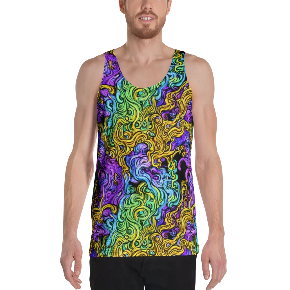 Electric Whorl on Men's Tank Top — Front