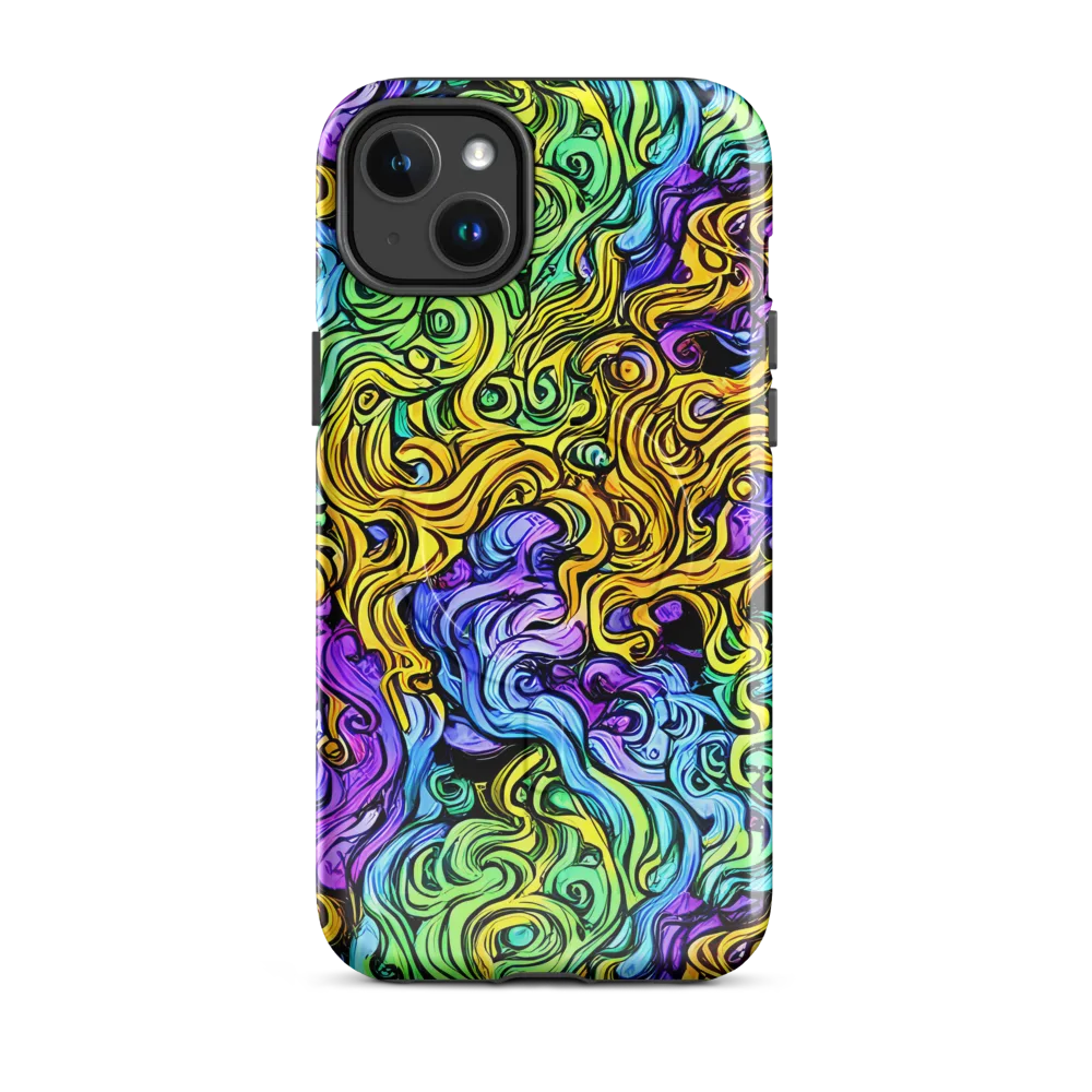 Electric Whorl on MagSafe Tough Case for iPhone® — Front