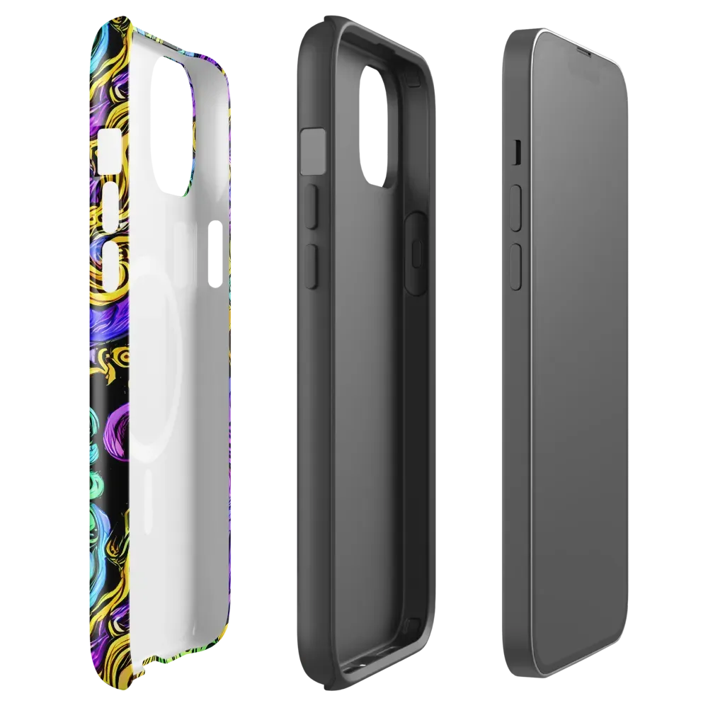 Electric Whorl on MagSafe Tough Case for iPhone® — Front
