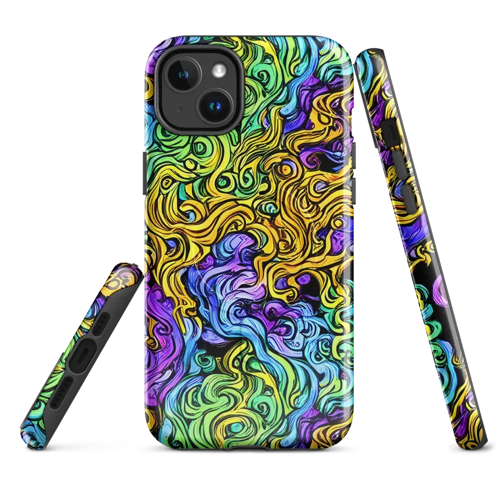 Electric Whorl on MagSafe Tough Case for iPhone® — Front