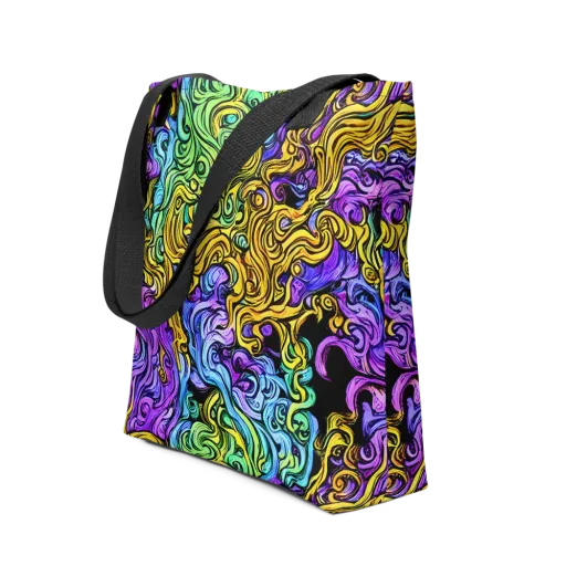 Electric Whorl on a Tote Bag