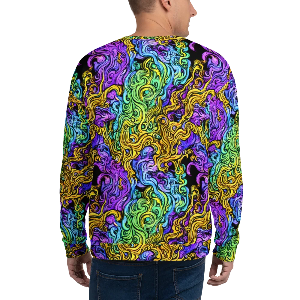 Electric Whorl on Sweatshirt — Back