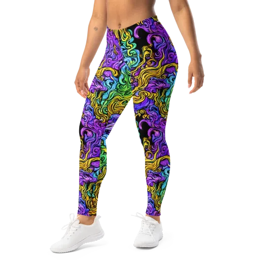 Electric Whorl on a Leggings