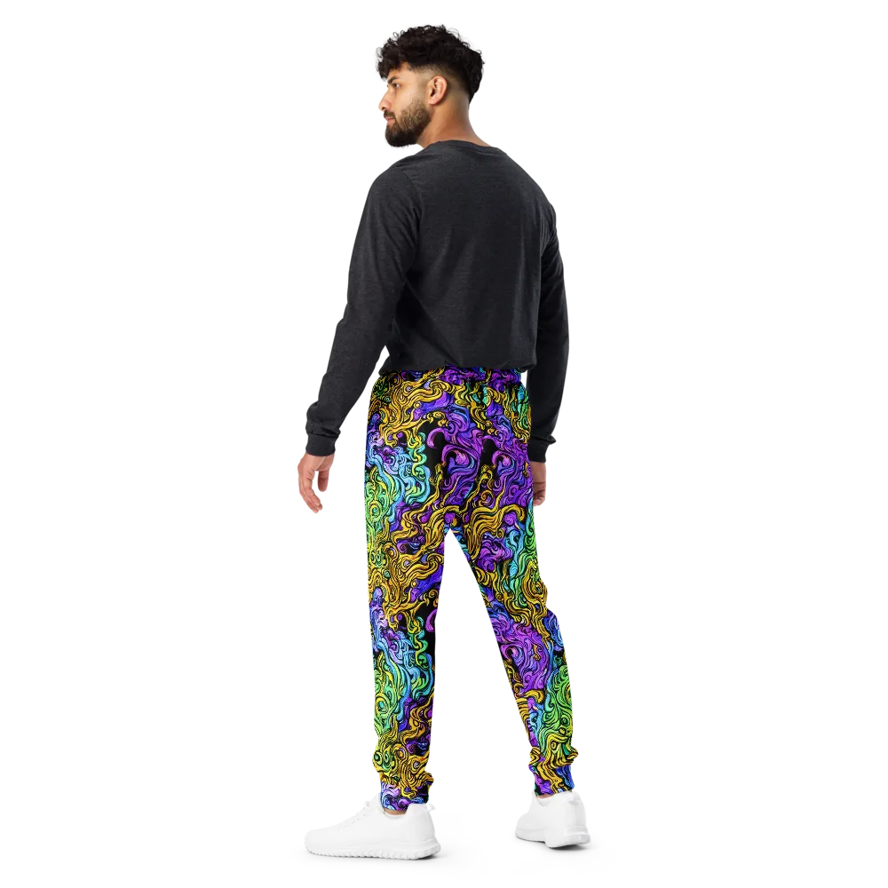 Electric Whorl on Men's Joggers — Back