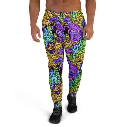 Electric Whorl on a Men's Joggers