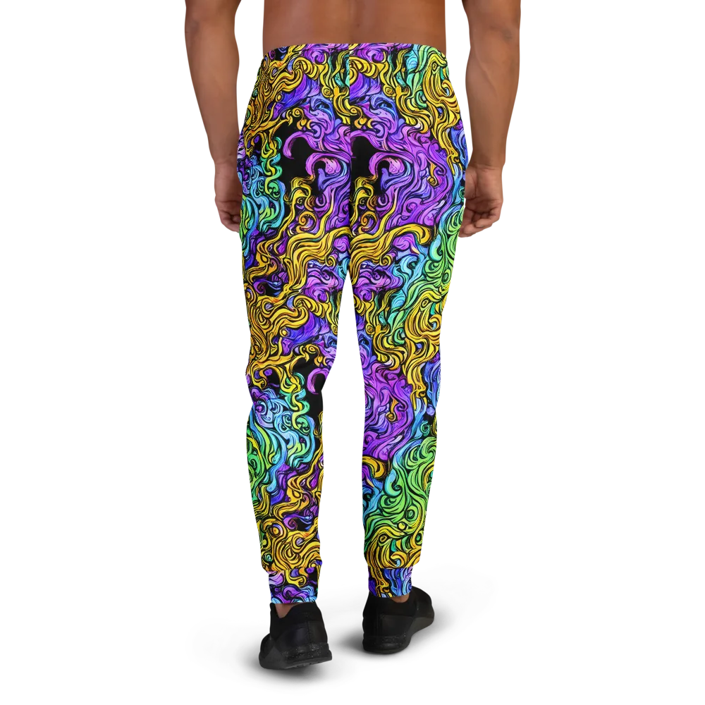 Electric Whorl on Men's Joggers — Back