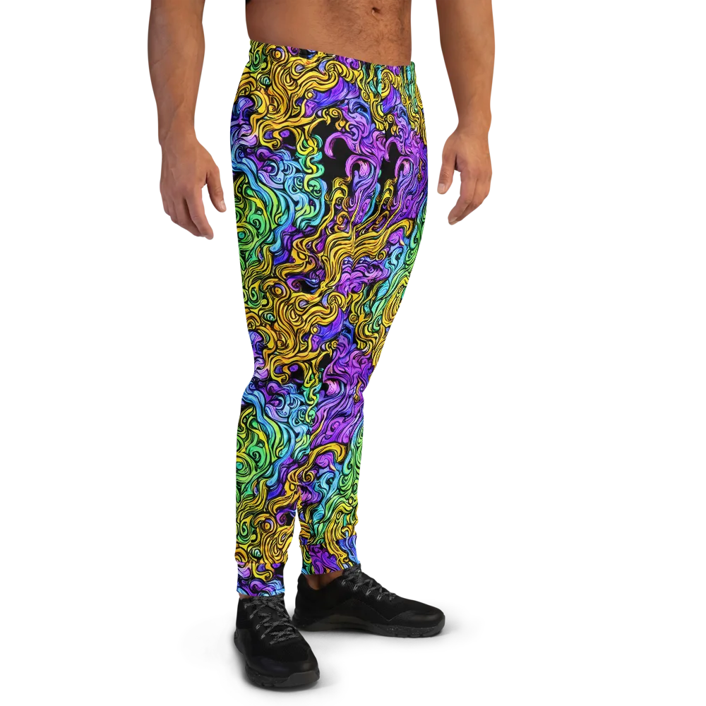 Electric Whorl on Men's Joggers — Right