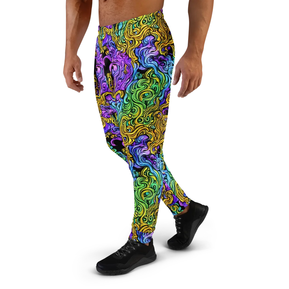 Electric Whorl on Men's Joggers — Left
