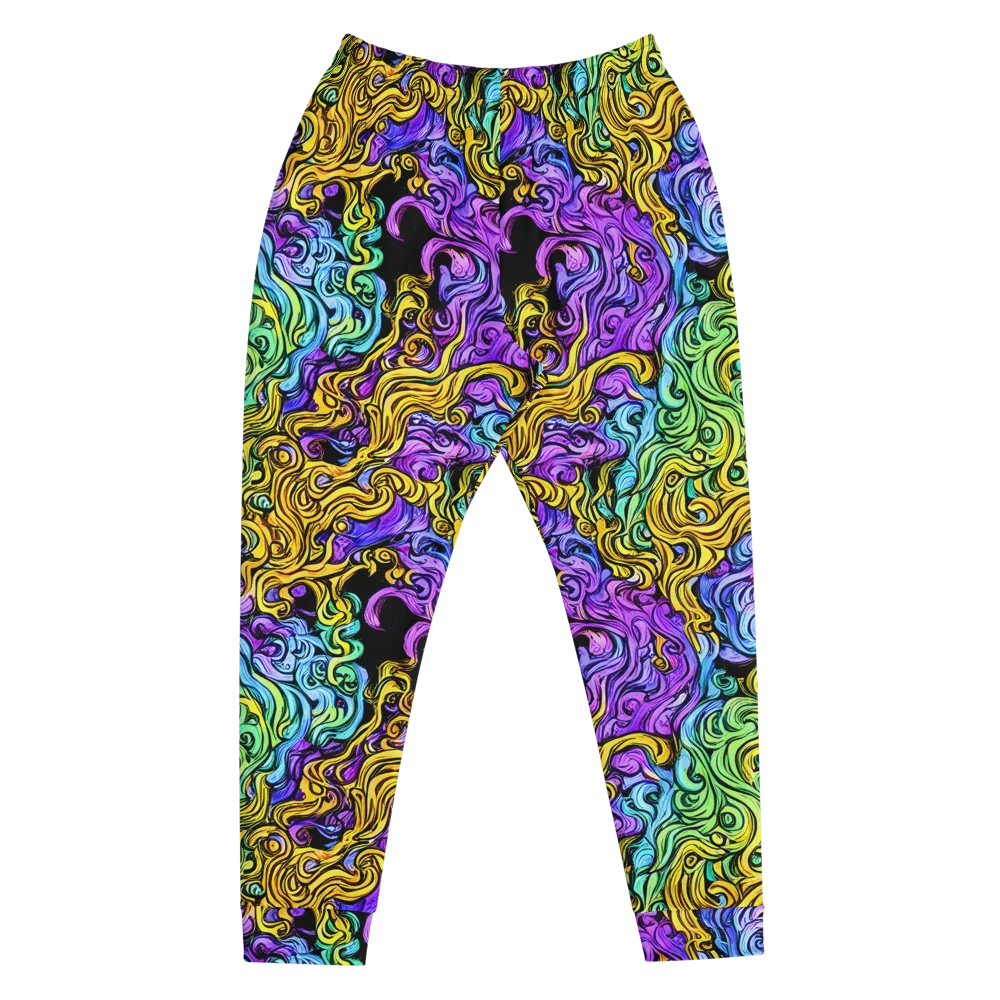Electric Whorl on Men's Joggers — Front