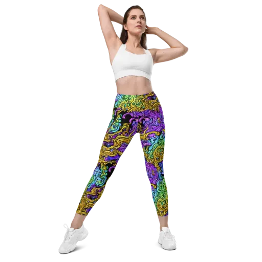 Electric Whorl on a Leggings with Pockets