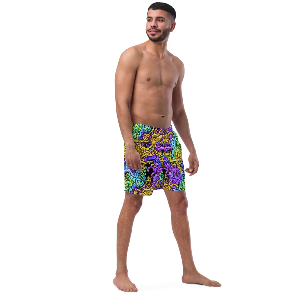 Electric Whorl on Swim Trunks — Right Front