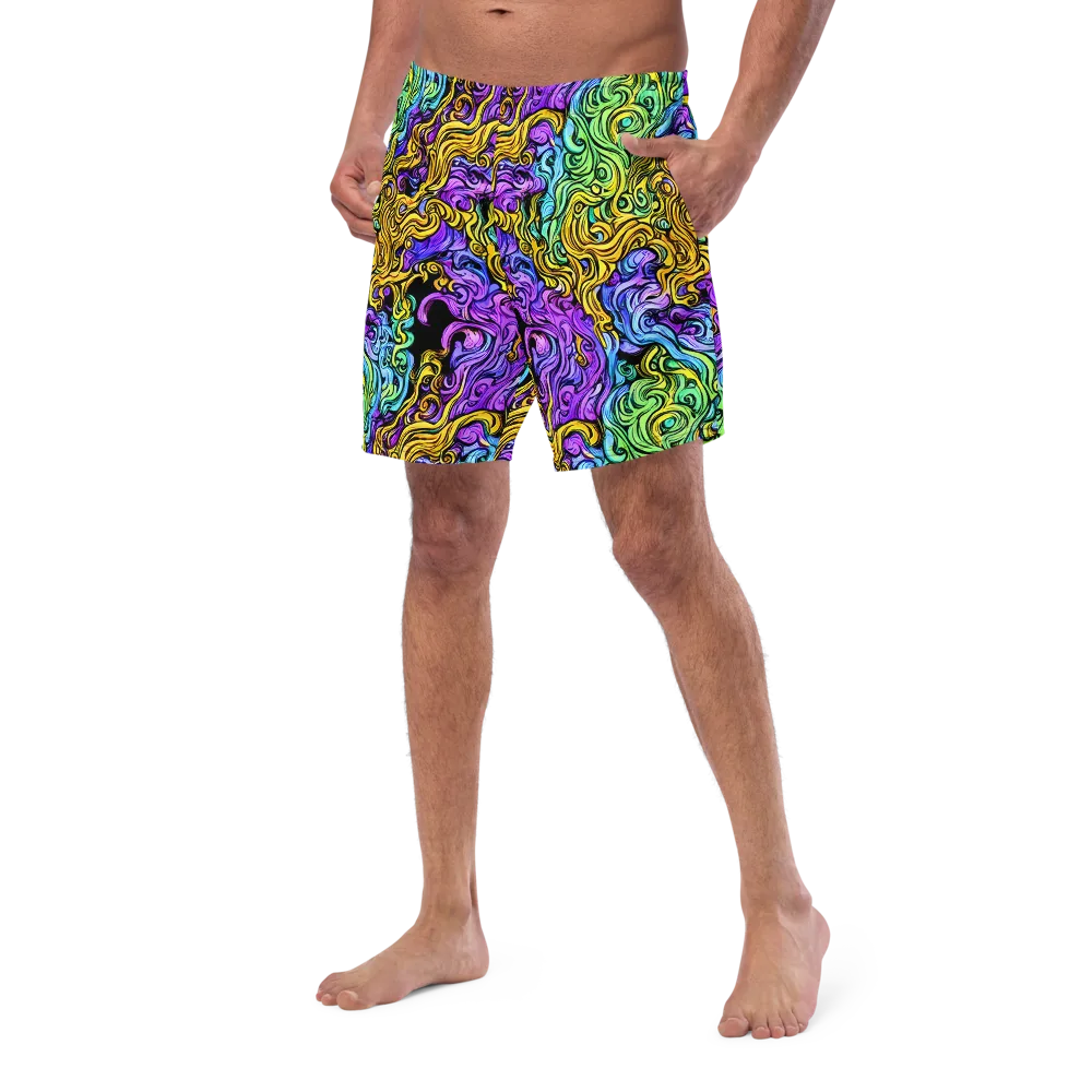 Electric Whorl on Swim Trunks — Left Front