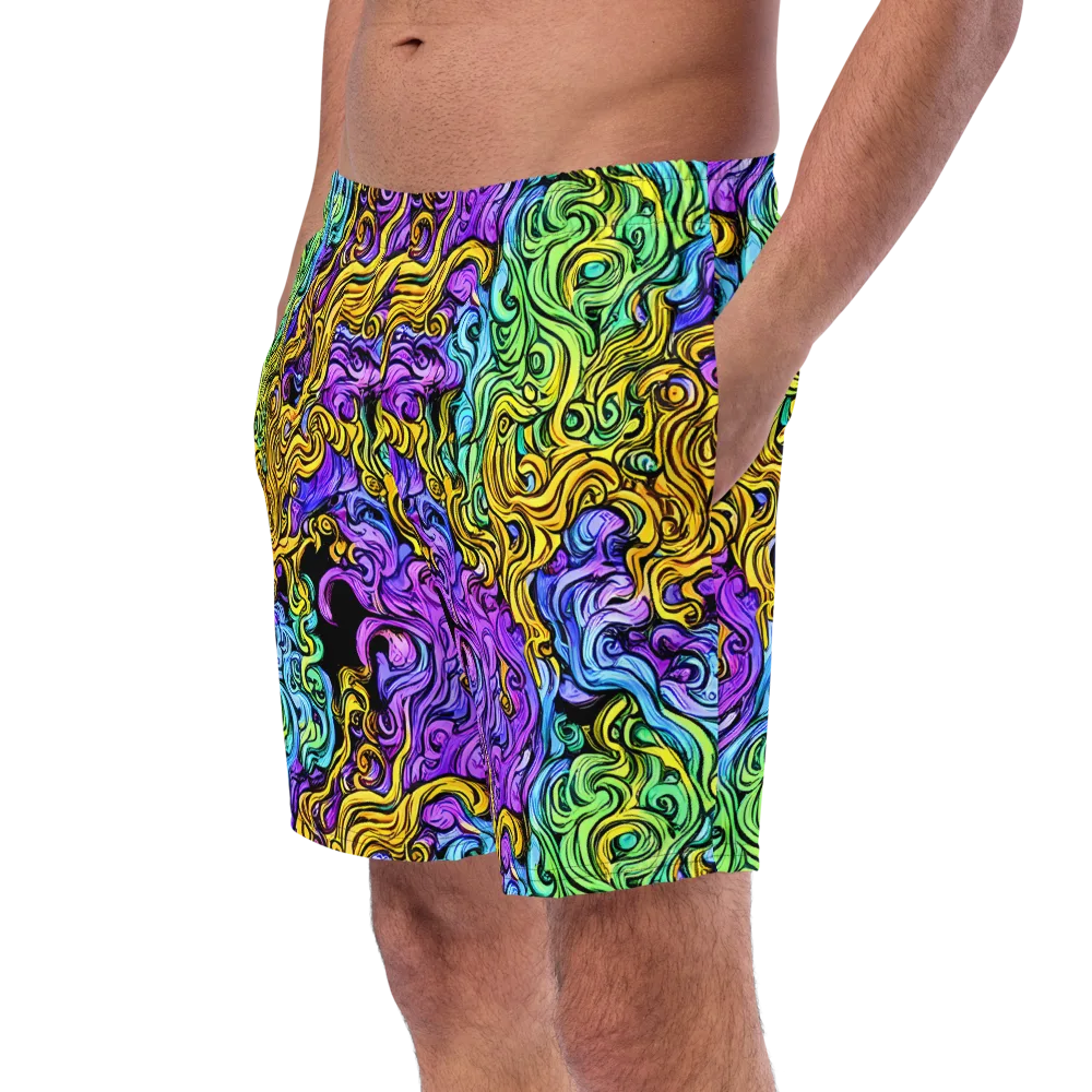 Electric Whorl on Swim Trunks — Left Front