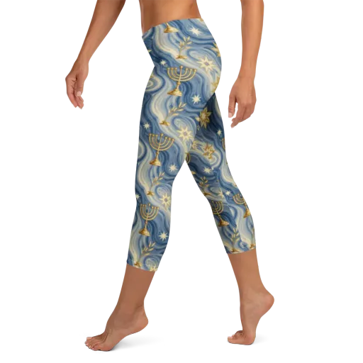 Sapphire Sabbath on a Capri Leggings