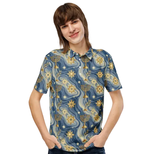 Sapphire Sabbath on a Men's Slim Fit Polo Shirt