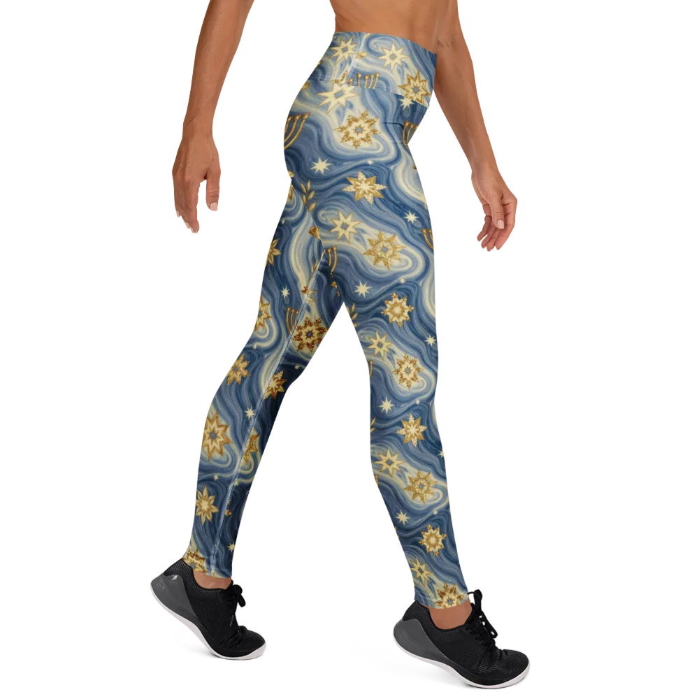Sapphire Sabbath on Yoga Leggings — Right