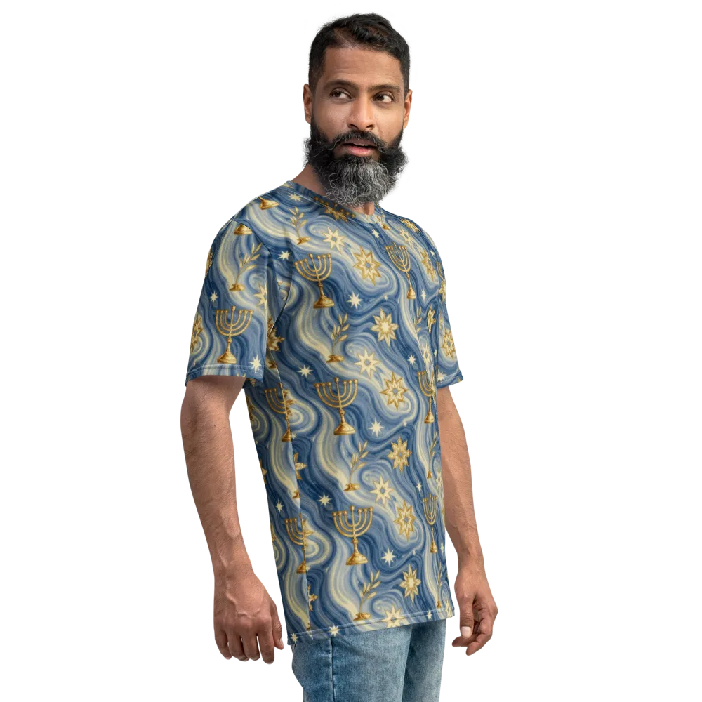 Sapphire Sabbath on Men's Crew Neck T-Shirt — Right