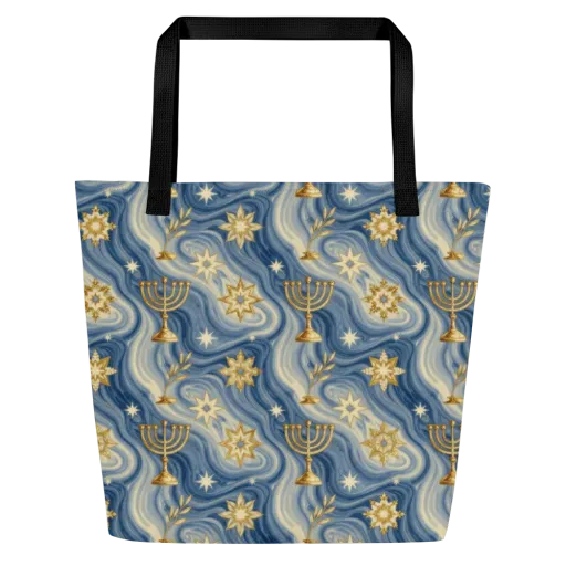 Sapphire Sabbath on a Large Tote Bag W/ Pocket