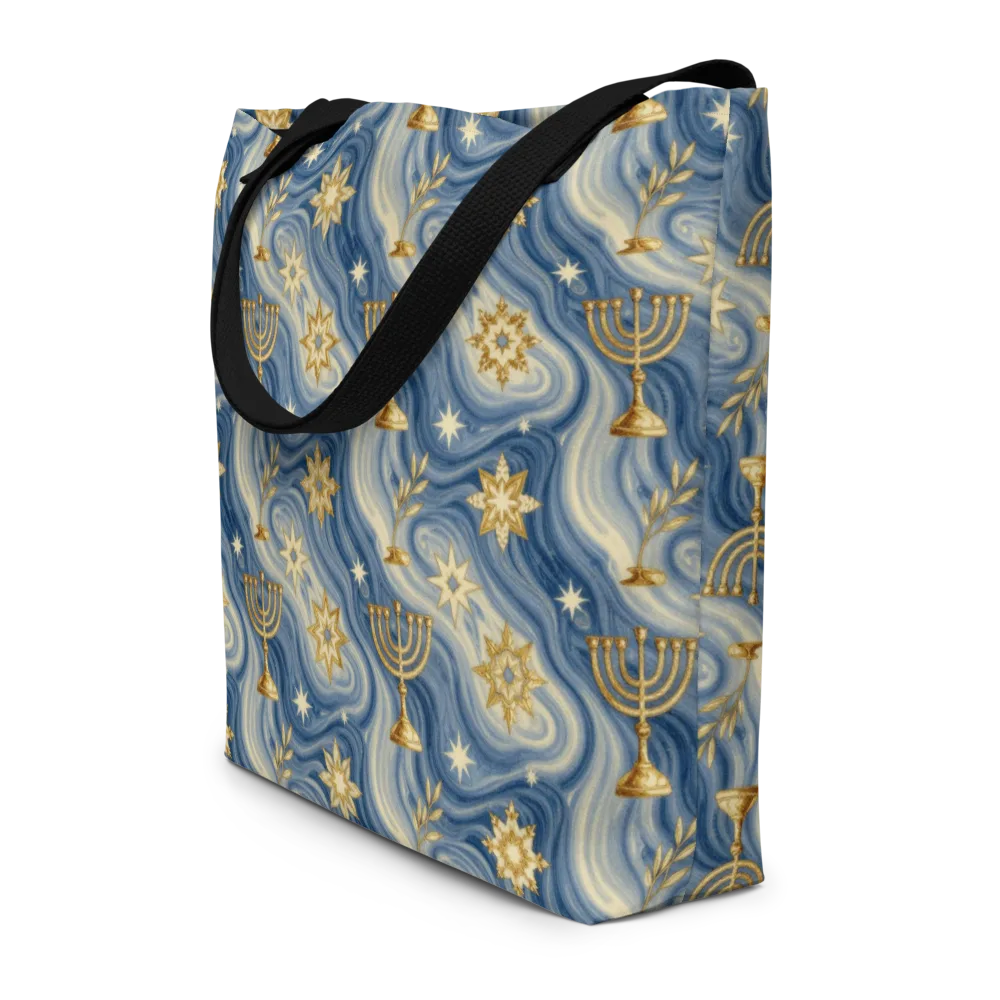 Sapphire Sabbath on Large Tote Bag W/ Pocket — Front