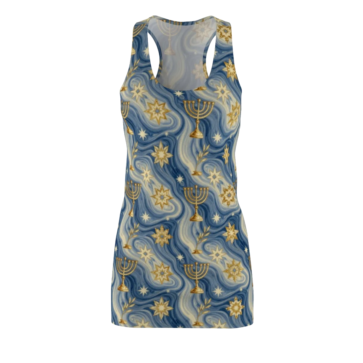 Sapphire Sabbath on Racerback Dress — Front