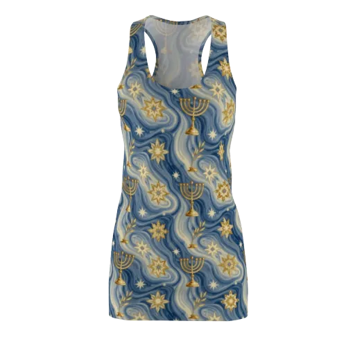 Sapphire Sabbath on a Racerback Dress