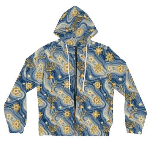 Sapphire Sabbath on a Women's Full-Zip Hoodie