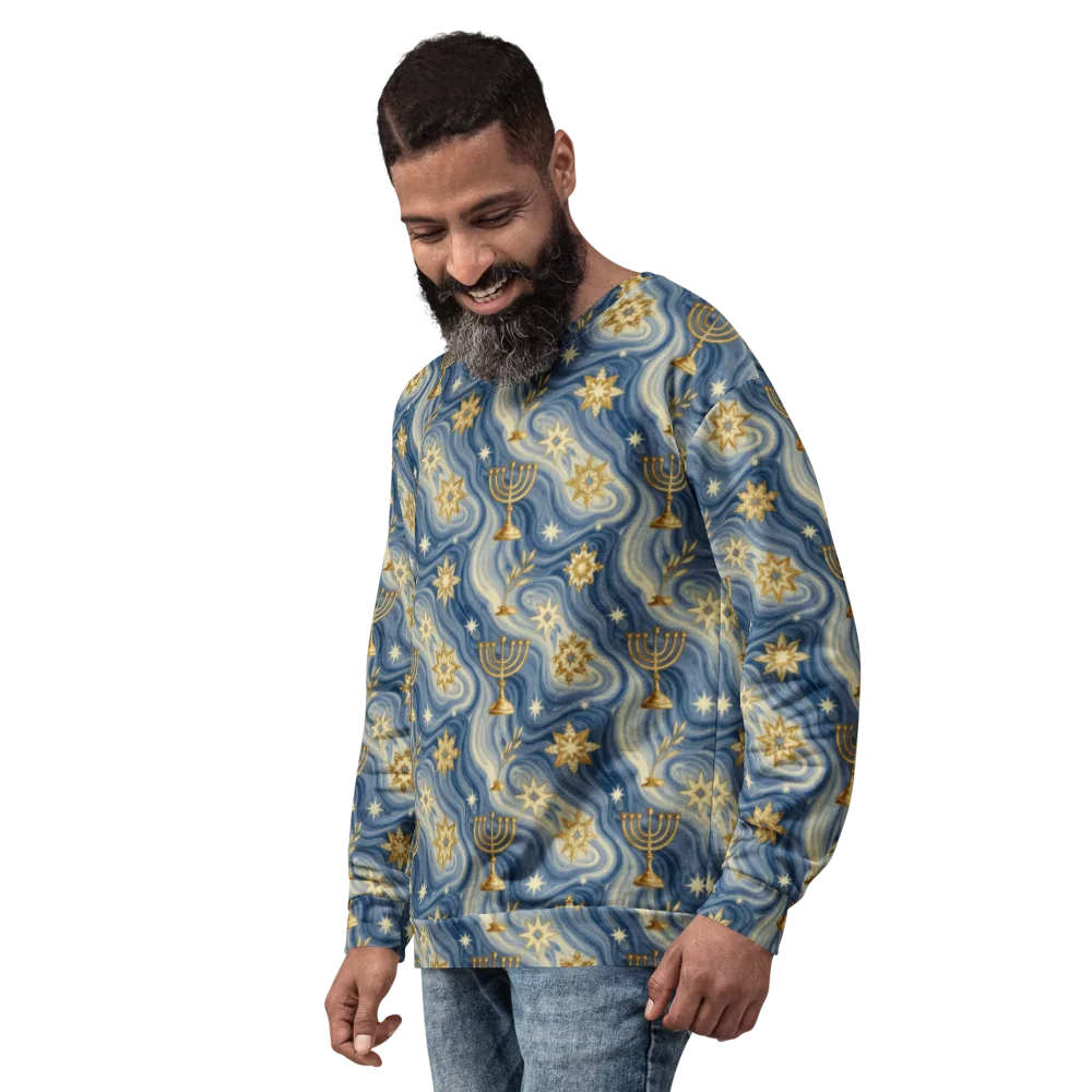 Sapphire Sabbath on Sweatshirt — Left Front