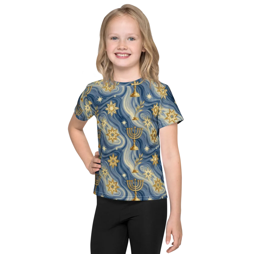 Sapphire Sabbath on Kids Crew Neck T-Shirt — Front
