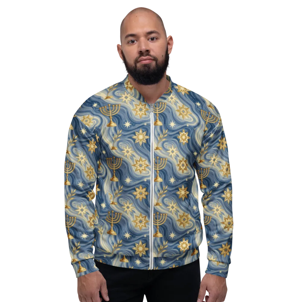 Sapphire Sabbath on Bomber Jacket — Front