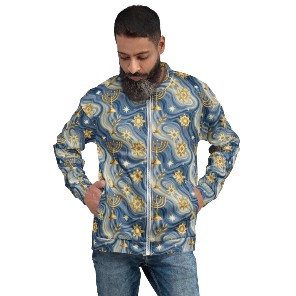 Sapphire Sabbath on Bomber Jacket — Front